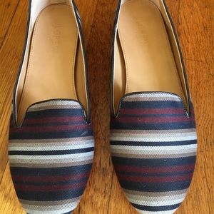 JCrew striped shoes